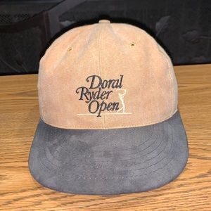 Vintage 90s Doral Ryder Open Golf Strapback Hat